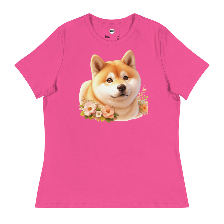 トップス shiba Women's Relaxed T-Shirt Shiba Inu– theluckytees