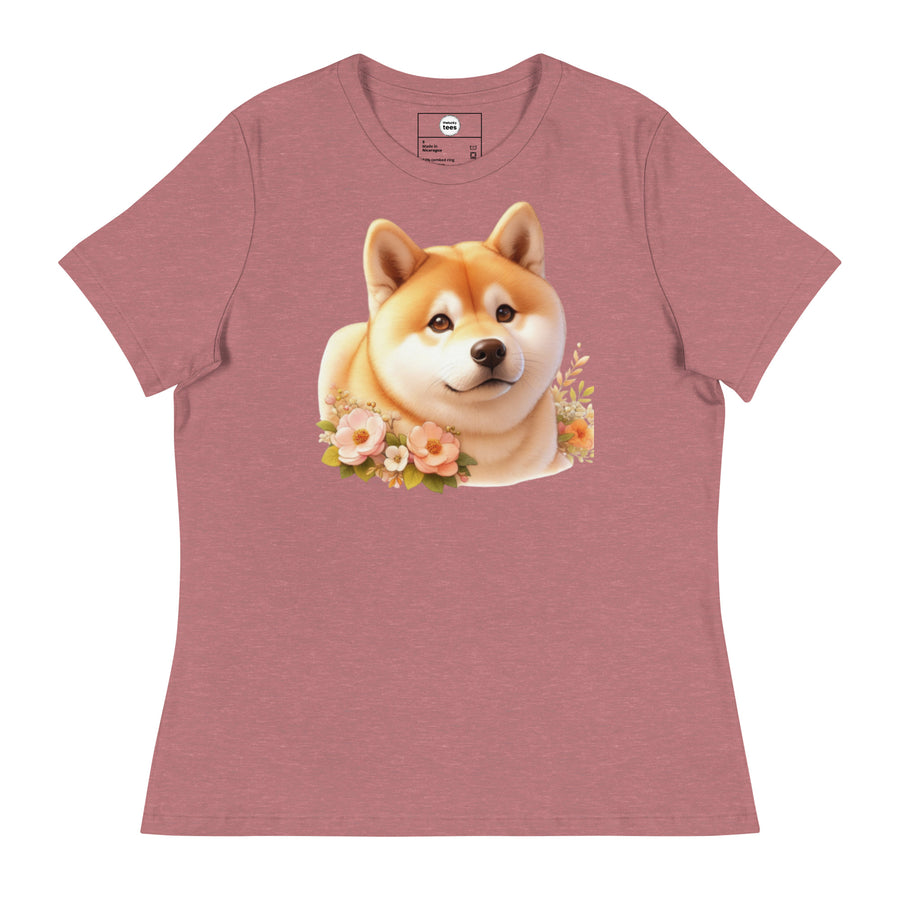 トップス shiba Women's Relaxed T-Shirt Shiba Inu– theluckytees
