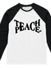 Teach Peace Sublimation Baseball Long Sleeve T-Shirt