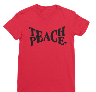 Teach Peace Premium Jersey Women's T-Shirt