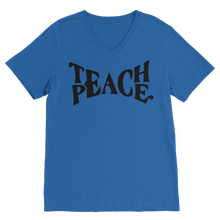 Teach Peace Premium V-Neck T-Shirt