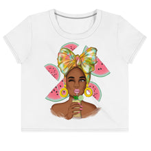 All-Over Print Crop Tee African American Water Melon