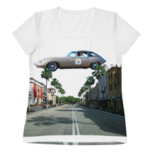 All-Over Print Women's Athletic T-shirt California Dreams