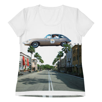 All-Over Print Women's Athletic T-shirt California Dreams