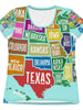 All-Over Print Women's Athletic T-shirt World Map