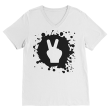 Hand Peace Ink Premium V-Neck T-Shirt