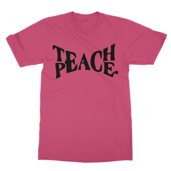 Teach Peace Classic Heavy Cotton Adult T-Shirt
