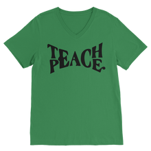 Teach Peace Classic V-Neck T-Shirt