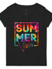 Women’s V-neck T-shirt Summer Vibes